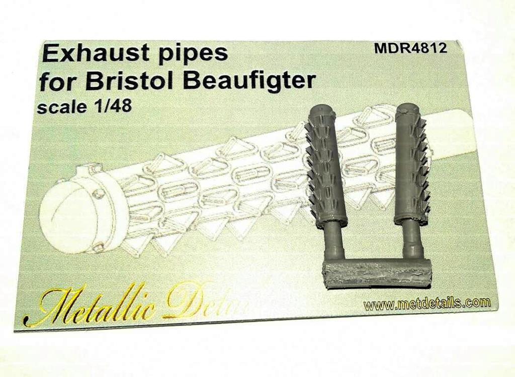 Metallic Details 1/48 Bristol Beaufighter Exhaust Pipes # MDR4812 