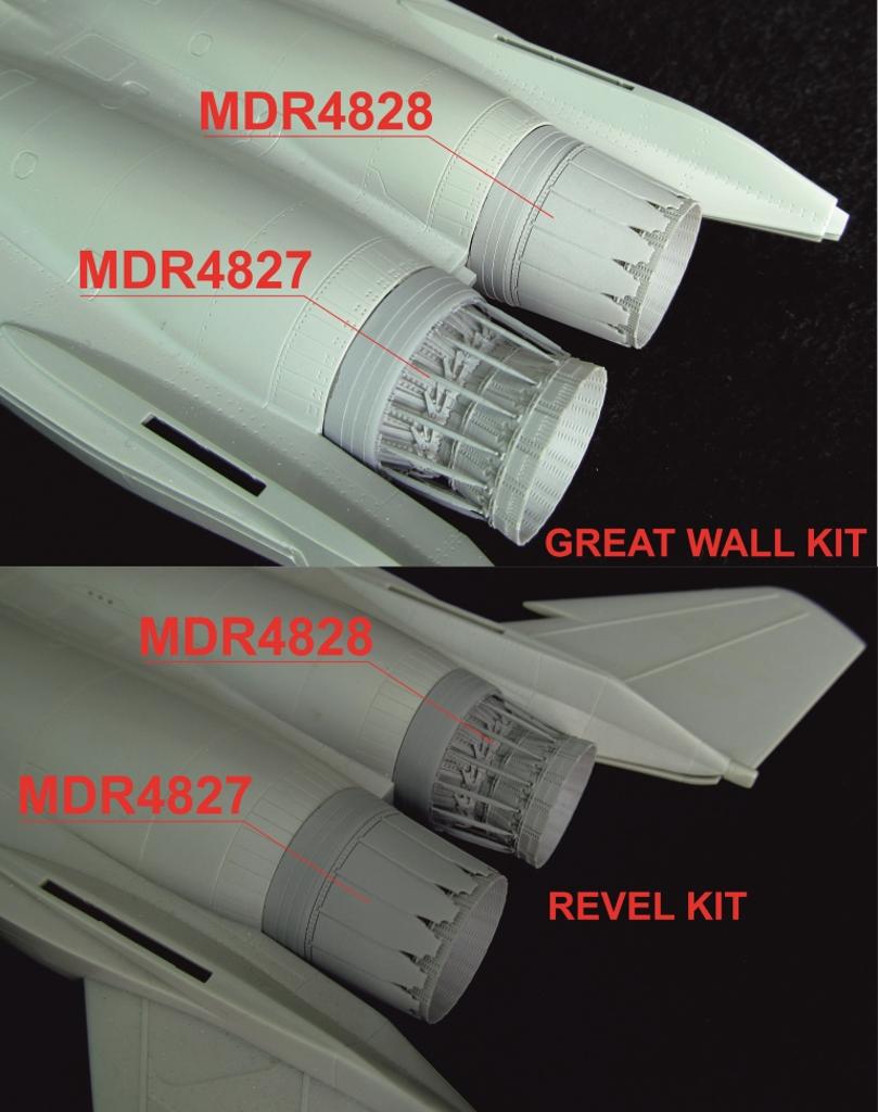 Metallic Details 1/48 Open Jet Nozzles for McDonnell F-15A/F-15B Eagle # MDR4827 