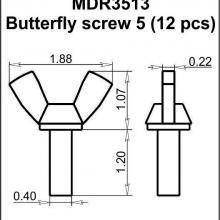 MDR3513 Butterfly screw 5
