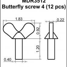 MDR3512 Butterfly screw 4