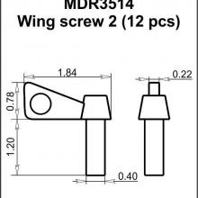 MDR3514 Wing screw 2