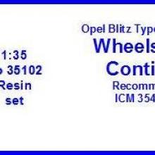 35102 Opel Blitz Type 2,5-32 (1,5 ton) Wheels 6.5x18
