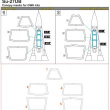 MDM4814 Su-27UB. Canopy masks (GWH)